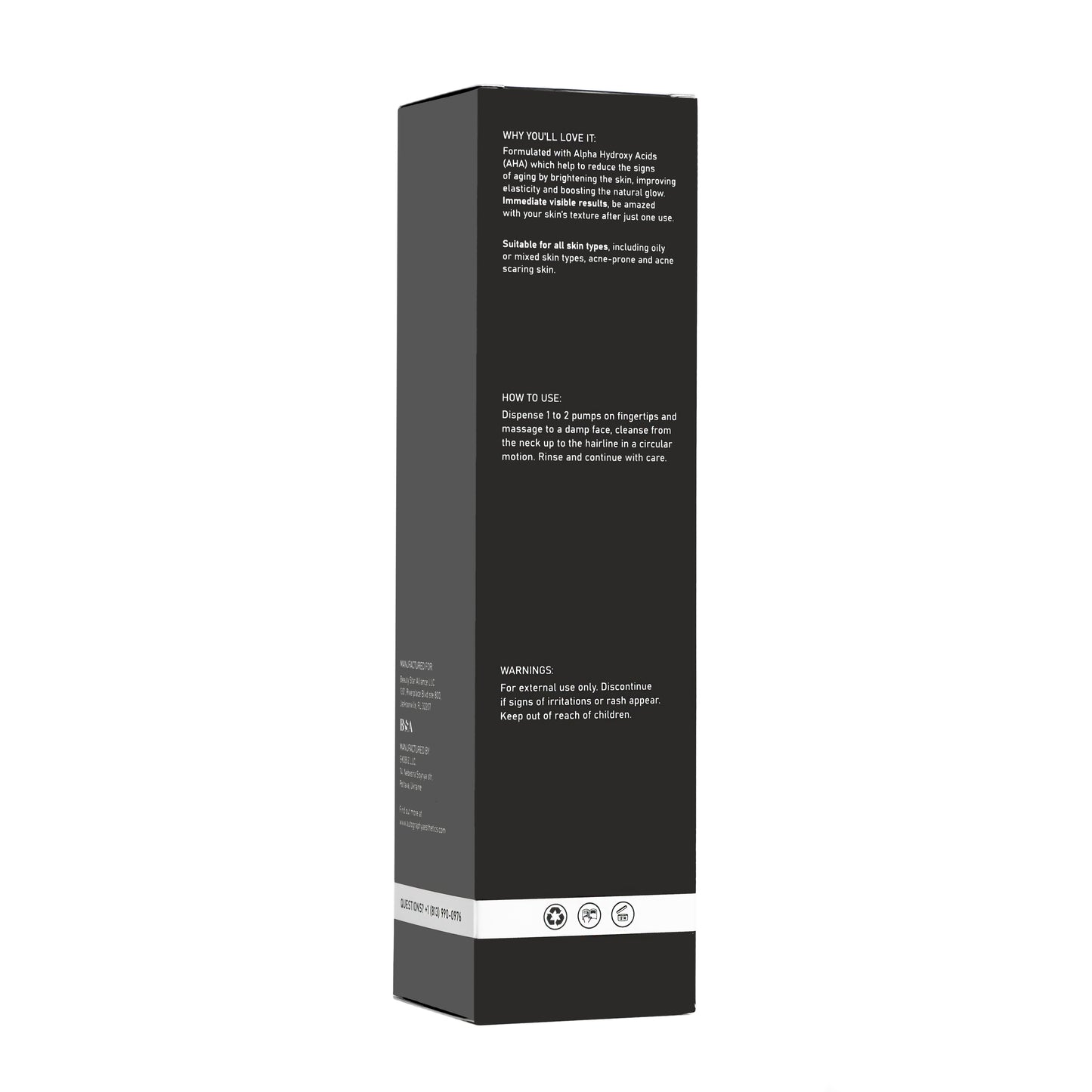 Autography AHA-Foam Exfoliant Face & Body – Пінка для очищення шкіри обличчя та тіла з AHA-кислотами, 200 мл