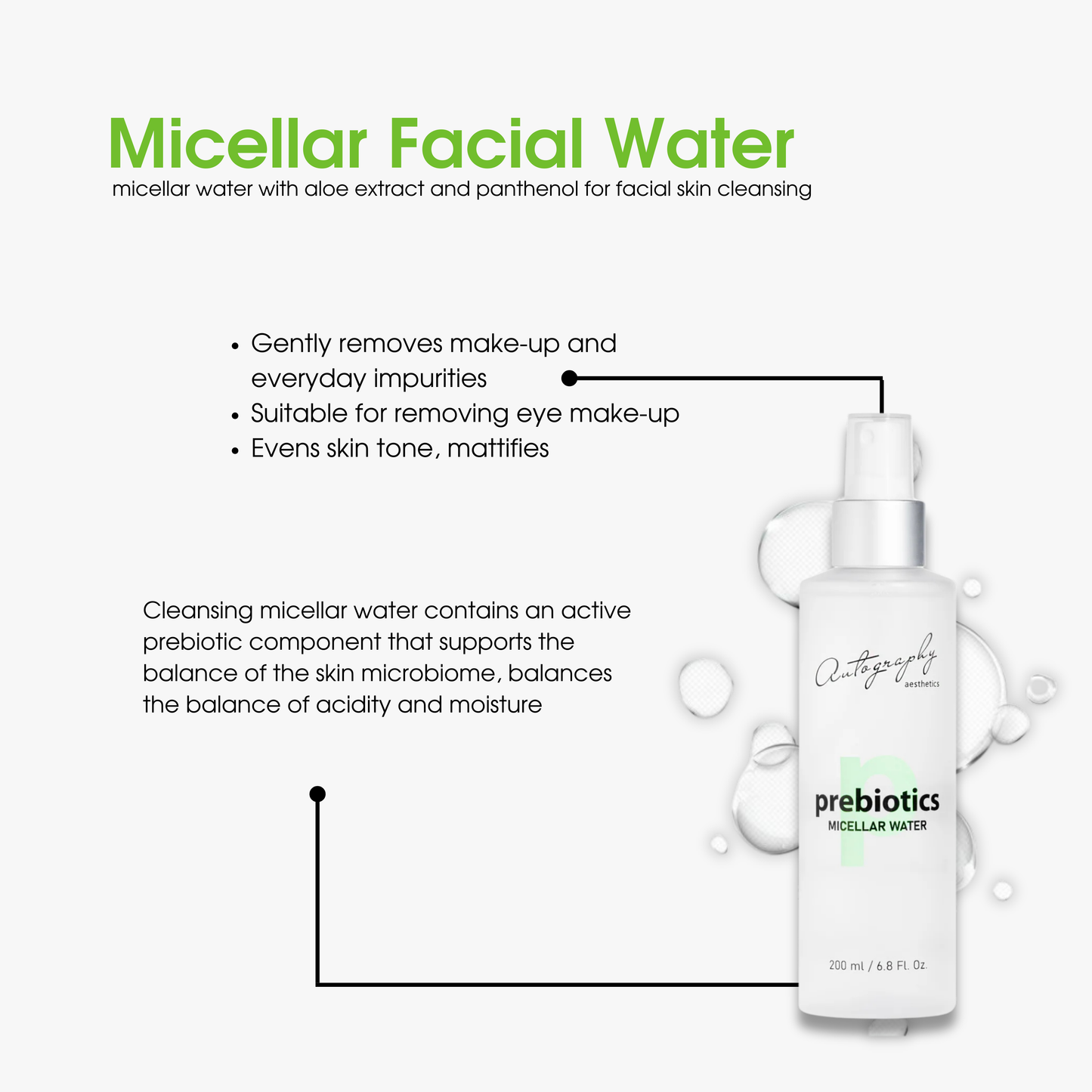 Autography Micellar water for all skin types with prebiotics 200 ml